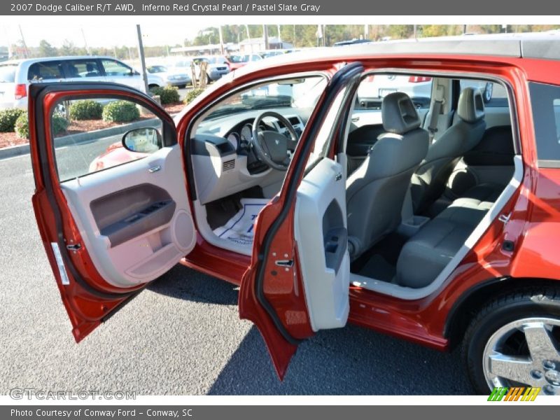 Inferno Red Crystal Pearl / Pastel Slate Gray 2007 Dodge Caliber R/T AWD