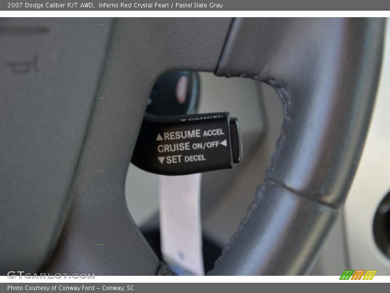 Inferno Red Crystal Pearl / Pastel Slate Gray 2007 Dodge Caliber R/T AWD