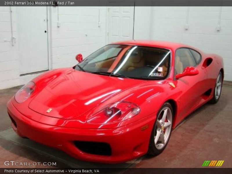 Red / Tan 2002 Ferrari 360 Modena F1