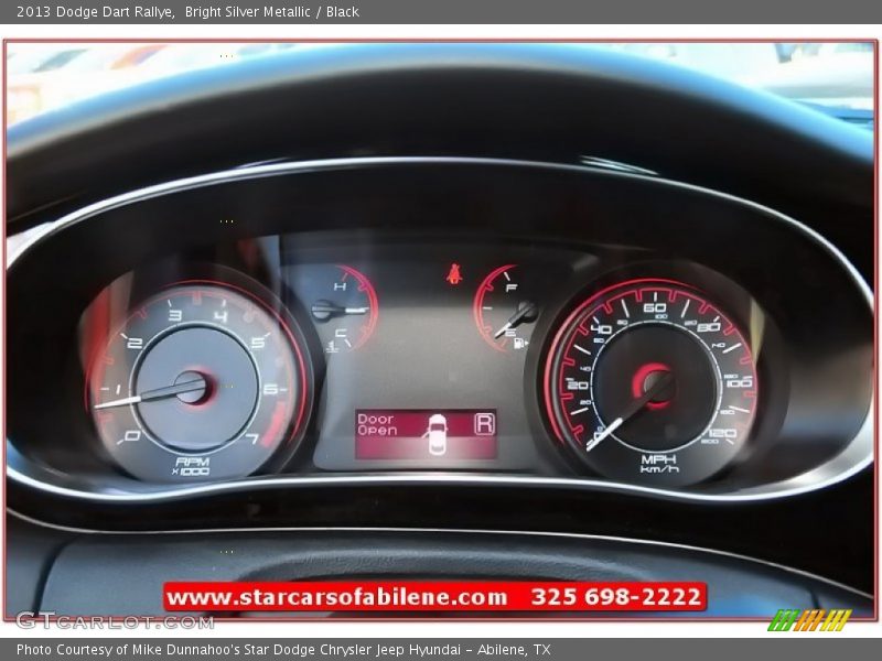 Bright Silver Metallic / Black 2013 Dodge Dart Rallye