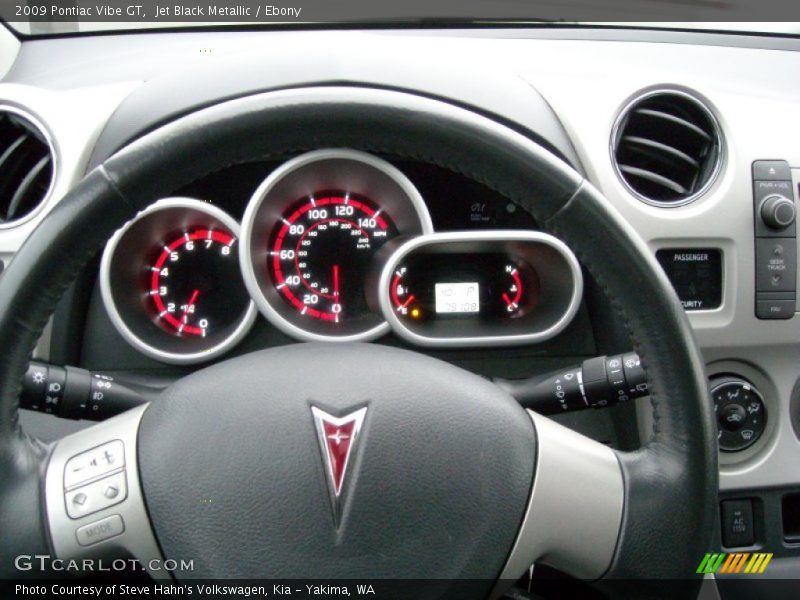 Jet Black Metallic / Ebony 2009 Pontiac Vibe GT