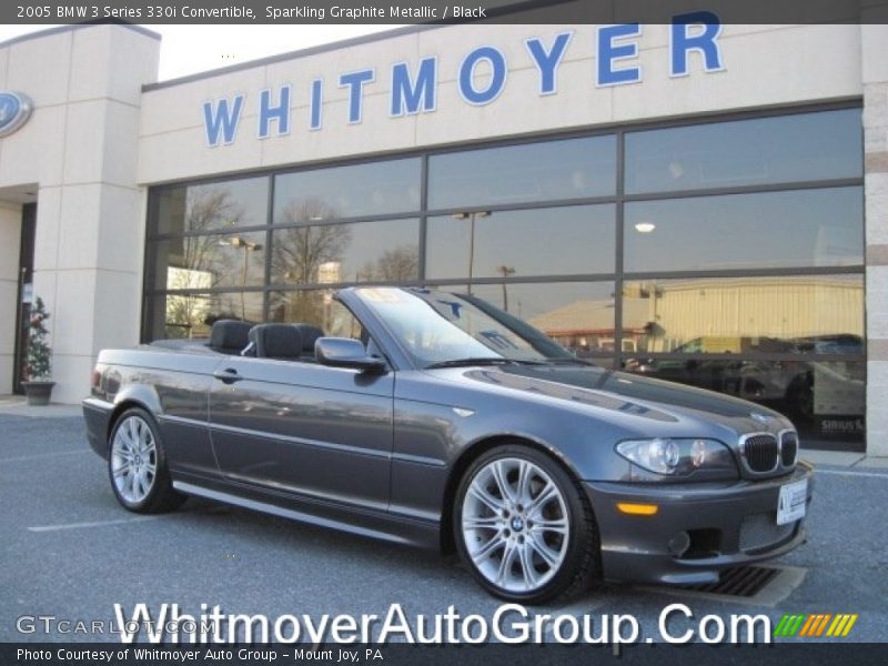Sparkling Graphite Metallic / Black 2005 BMW 3 Series 330i Convertible