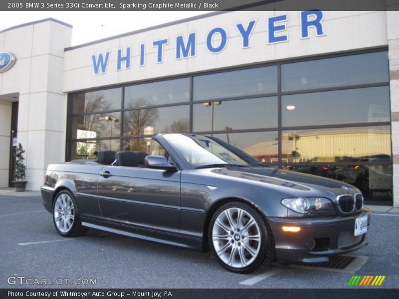 Sparkling Graphite Metallic / Black 2005 BMW 3 Series 330i Convertible