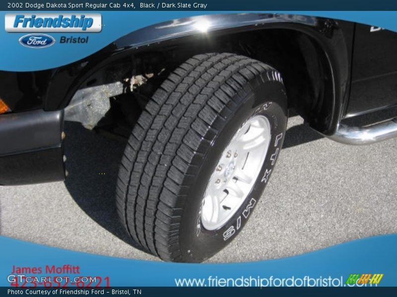 Black / Dark Slate Gray 2002 Dodge Dakota Sport Regular Cab 4x4