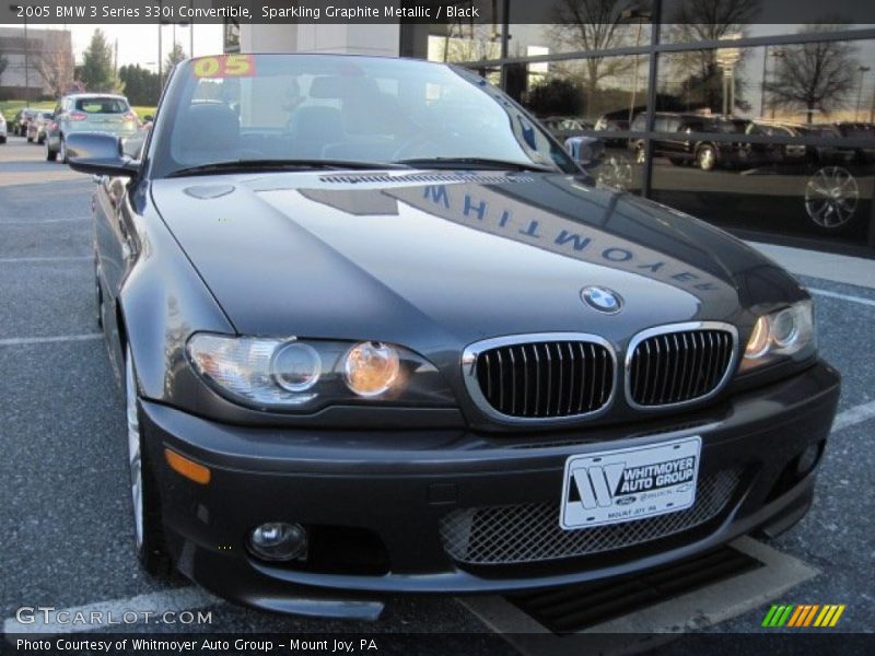 Sparkling Graphite Metallic / Black 2005 BMW 3 Series 330i Convertible
