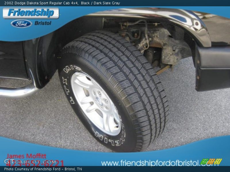 Black / Dark Slate Gray 2002 Dodge Dakota Sport Regular Cab 4x4