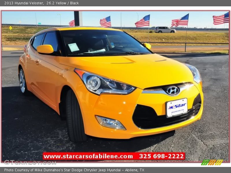 26.2 Yellow / Black 2013 Hyundai Veloster