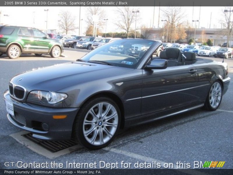 Sparkling Graphite Metallic / Black 2005 BMW 3 Series 330i Convertible