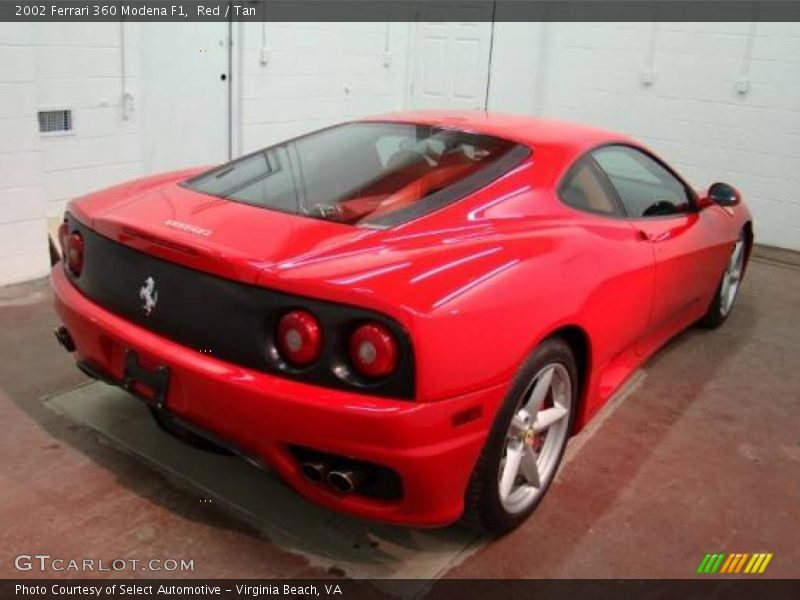 Red / Tan 2002 Ferrari 360 Modena F1