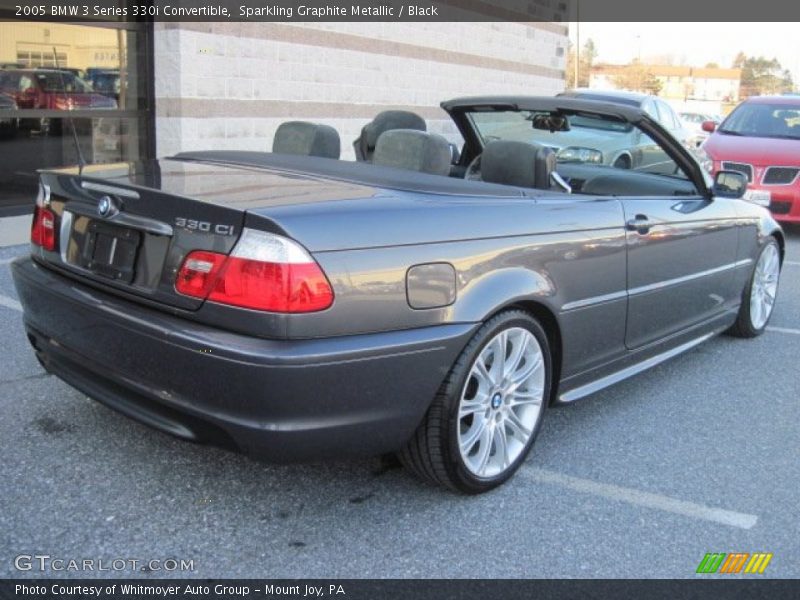 Sparkling Graphite Metallic / Black 2005 BMW 3 Series 330i Convertible