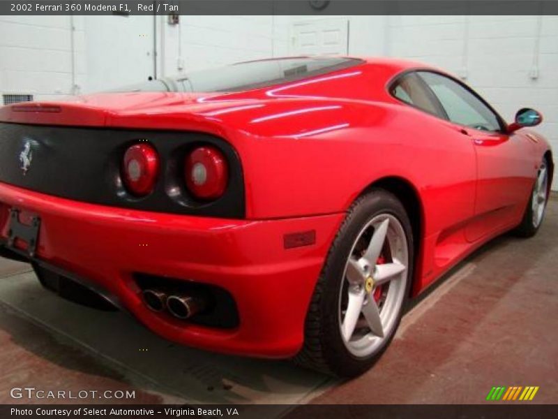 Red / Tan 2002 Ferrari 360 Modena F1