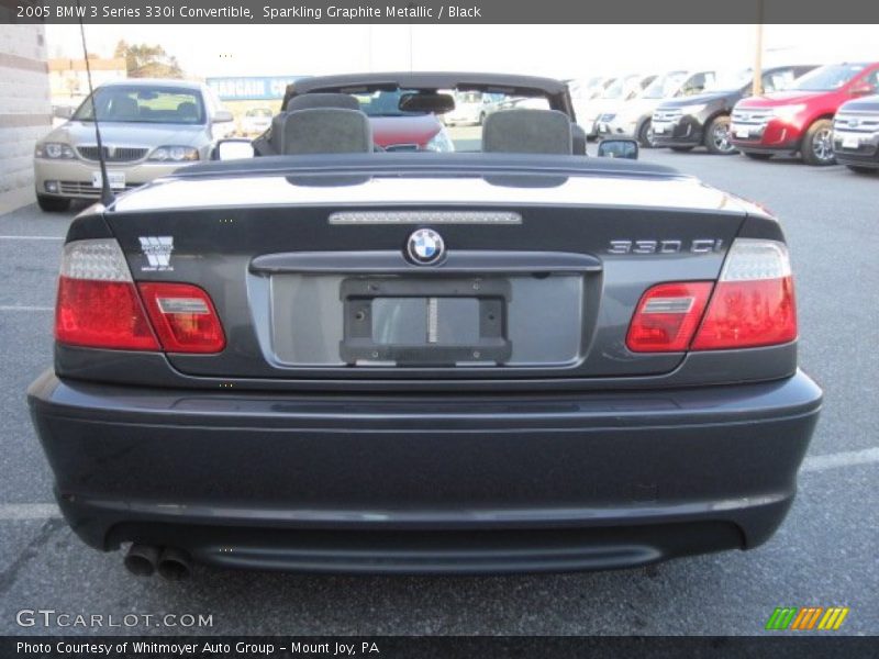 Sparkling Graphite Metallic / Black 2005 BMW 3 Series 330i Convertible