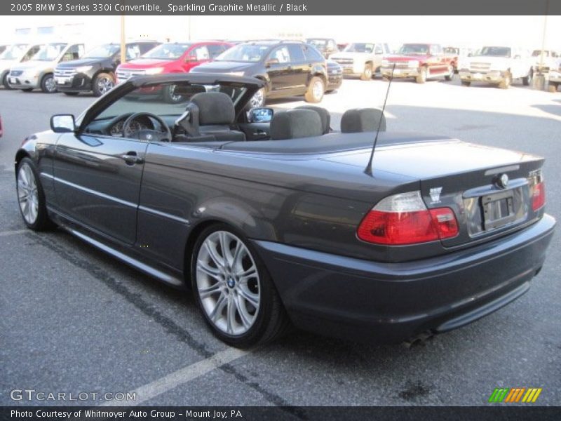 Sparkling Graphite Metallic / Black 2005 BMW 3 Series 330i Convertible