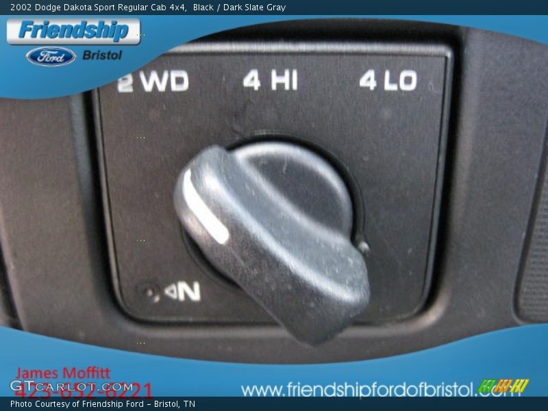 Black / Dark Slate Gray 2002 Dodge Dakota Sport Regular Cab 4x4
