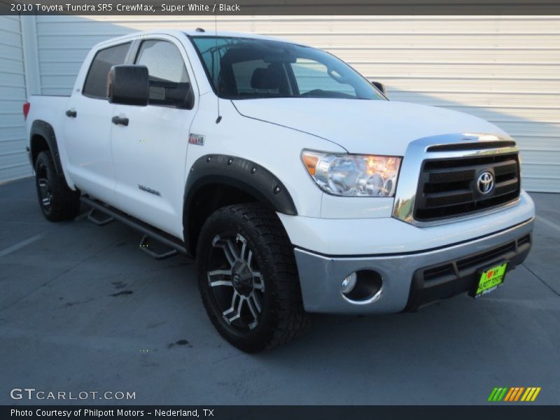 Super White / Black 2010 Toyota Tundra SR5 CrewMax