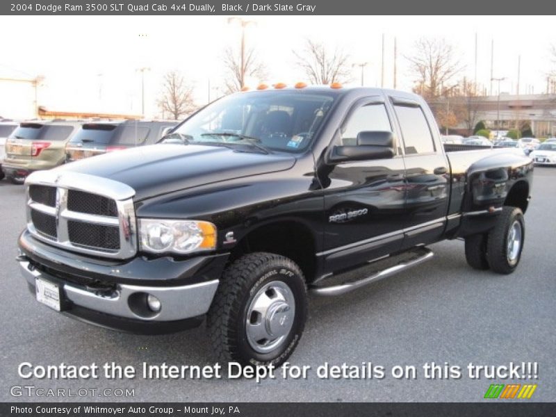 Black / Dark Slate Gray 2004 Dodge Ram 3500 SLT Quad Cab 4x4 Dually