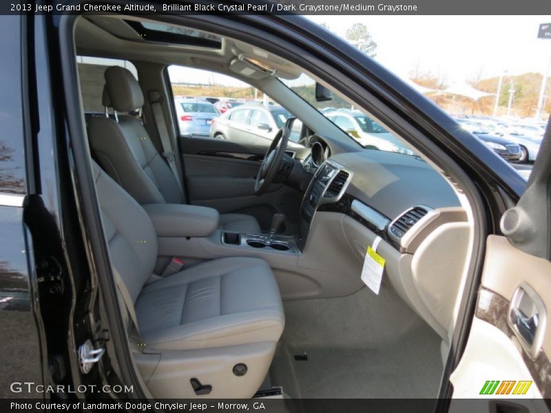 Brilliant Black Crystal Pearl / Dark Graystone/Medium Graystone 2013 Jeep Grand Cherokee Altitude