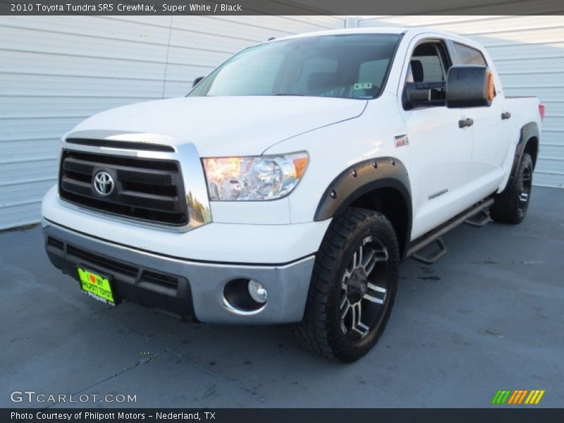 Super White / Black 2010 Toyota Tundra SR5 CrewMax