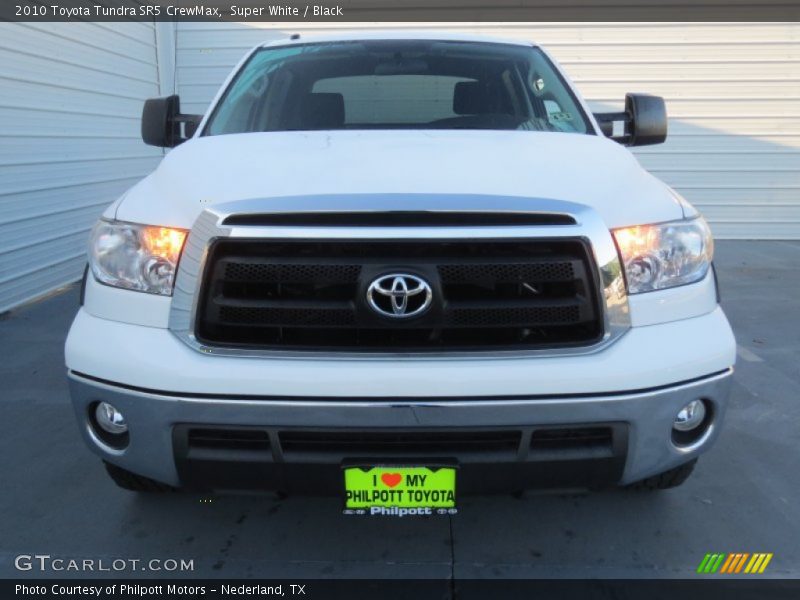 Super White / Black 2010 Toyota Tundra SR5 CrewMax