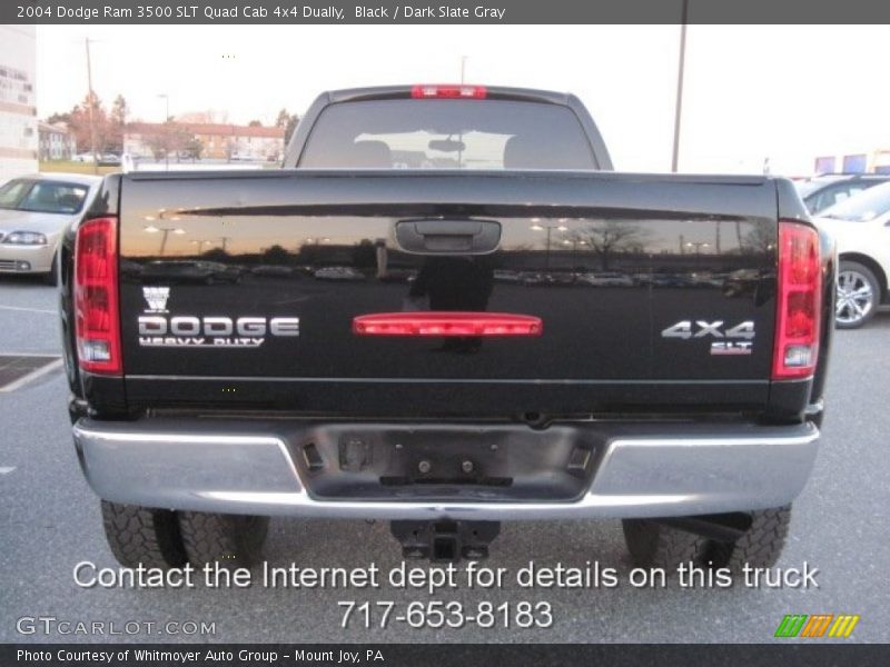 Black / Dark Slate Gray 2004 Dodge Ram 3500 SLT Quad Cab 4x4 Dually