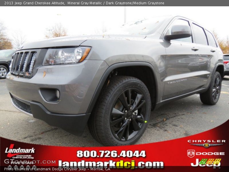 Mineral Gray Metallic / Dark Graystone/Medium Graystone 2013 Jeep Grand Cherokee Altitude