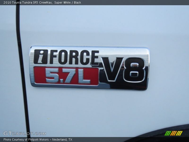 Super White / Black 2010 Toyota Tundra SR5 CrewMax