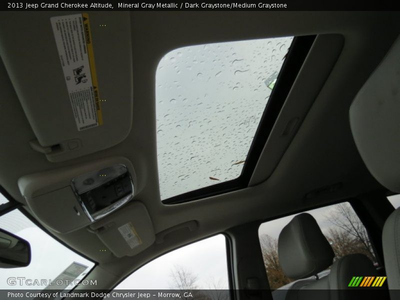 Sunroof of 2013 Grand Cherokee Altitude