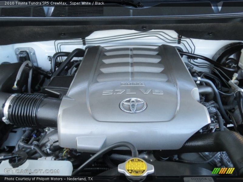 Super White / Black 2010 Toyota Tundra SR5 CrewMax