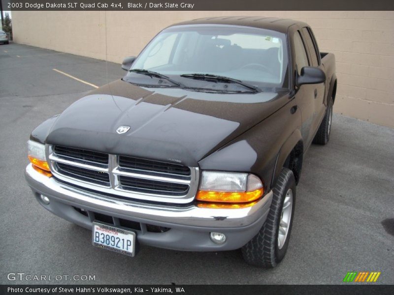 Black / Dark Slate Gray 2003 Dodge Dakota SLT Quad Cab 4x4