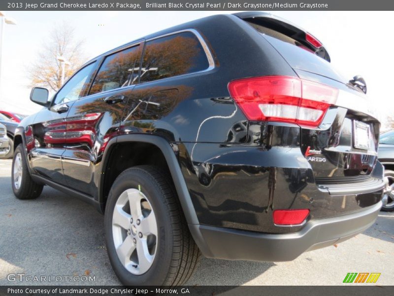 Brilliant Black Crystal Pearl / Dark Graystone/Medium Graystone 2013 Jeep Grand Cherokee Laredo X Package