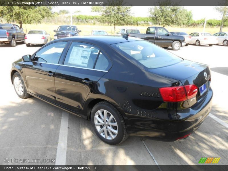 Black Uni / Cornsilk Beige 2013 Volkswagen Jetta SE Sedan