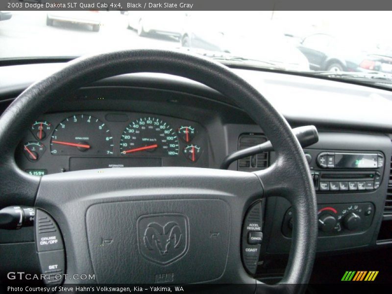 Black / Dark Slate Gray 2003 Dodge Dakota SLT Quad Cab 4x4