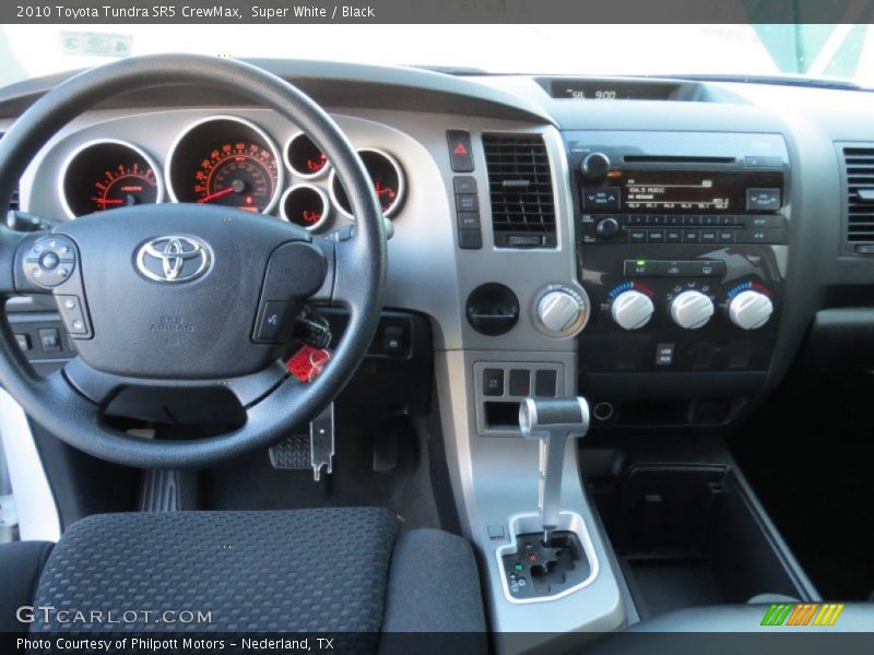 Super White / Black 2010 Toyota Tundra SR5 CrewMax