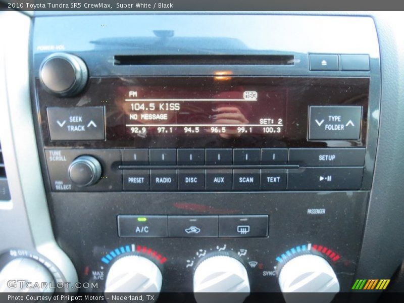 Super White / Black 2010 Toyota Tundra SR5 CrewMax