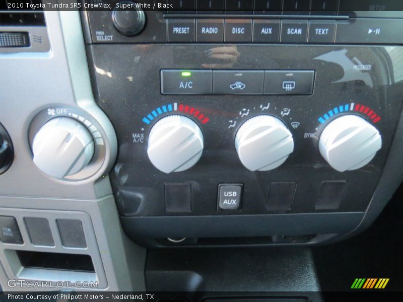 Super White / Black 2010 Toyota Tundra SR5 CrewMax