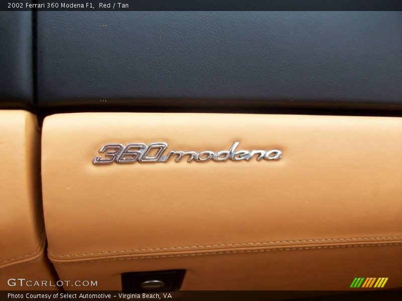Red / Tan 2002 Ferrari 360 Modena F1