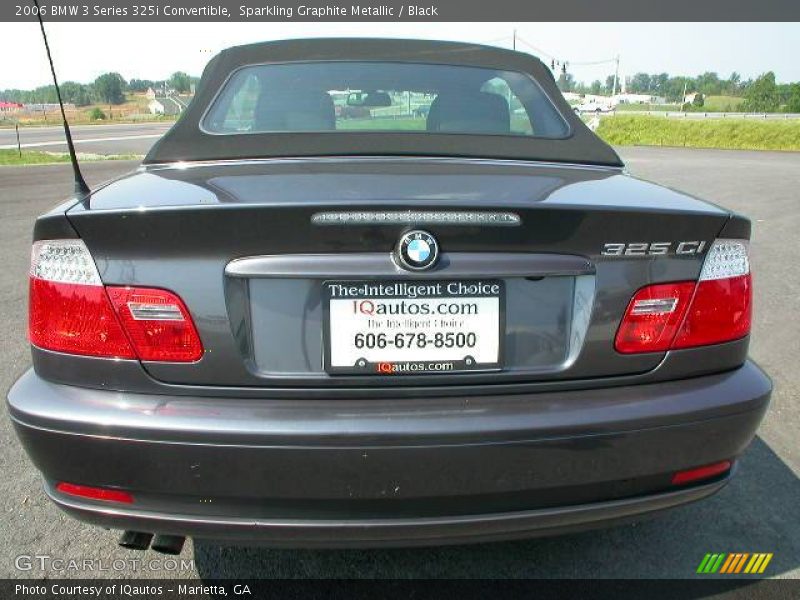 Sparkling Graphite Metallic / Black 2006 BMW 3 Series 325i Convertible