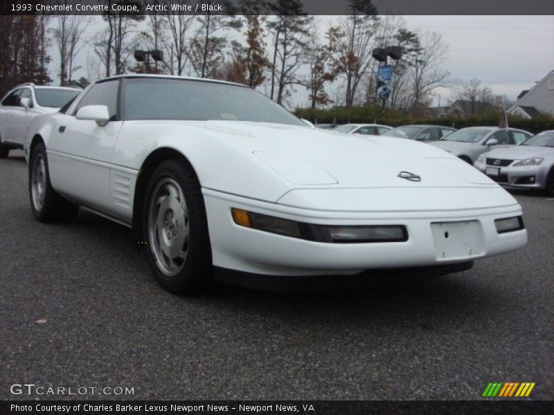 Arctic White / Black 1993 Chevrolet Corvette Coupe