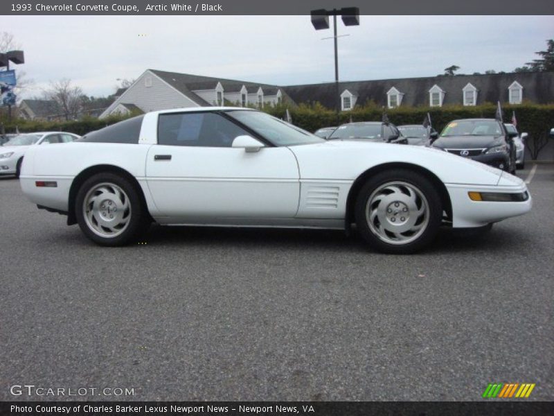 Arctic White / Black 1993 Chevrolet Corvette Coupe