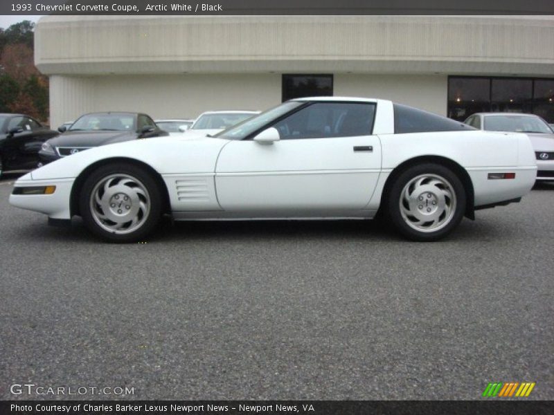 Arctic White / Black 1993 Chevrolet Corvette Coupe
