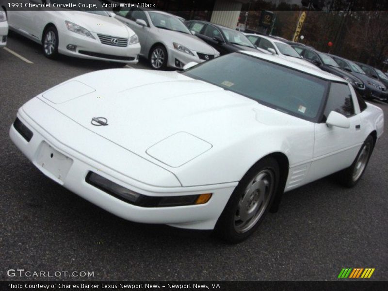 Arctic White / Black 1993 Chevrolet Corvette Coupe
