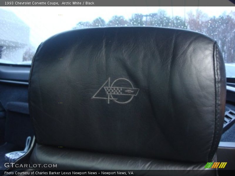 Arctic White / Black 1993 Chevrolet Corvette Coupe