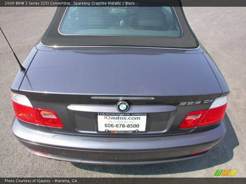 Sparkling Graphite Metallic / Black 2006 BMW 3 Series 325i Convertible