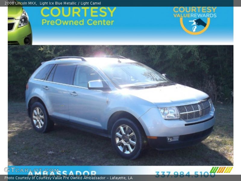 Light Ice Blue Metallic / Light Camel 2008 Lincoln MKX