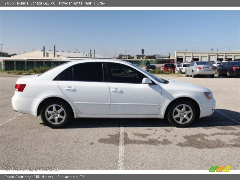 Powder White Pearl / Gray 2006 Hyundai Sonata GLS V6