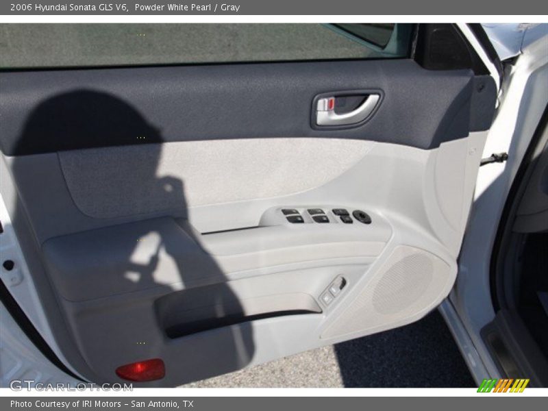 Powder White Pearl / Gray 2006 Hyundai Sonata GLS V6