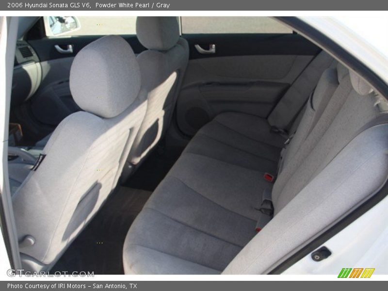 Powder White Pearl / Gray 2006 Hyundai Sonata GLS V6