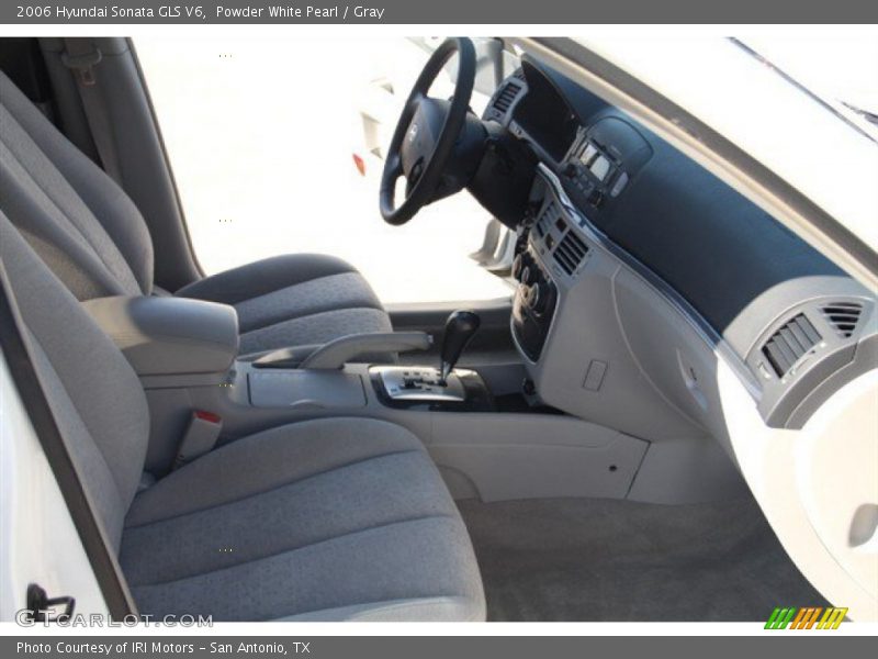 Powder White Pearl / Gray 2006 Hyundai Sonata GLS V6