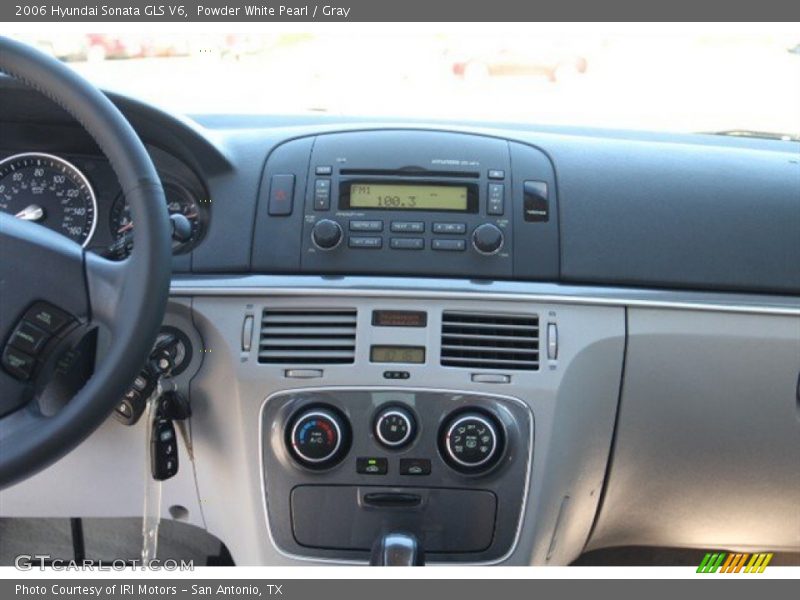 Powder White Pearl / Gray 2006 Hyundai Sonata GLS V6