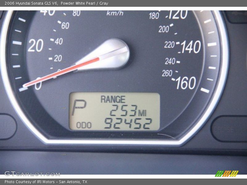 Powder White Pearl / Gray 2006 Hyundai Sonata GLS V6